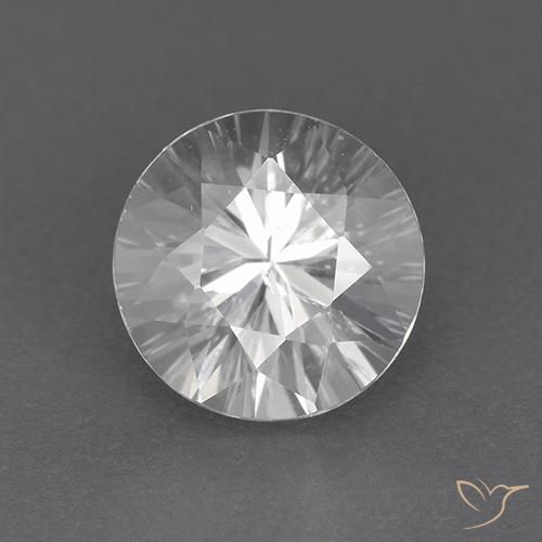 1.89ct Naturel Blanc Zircon, Tour, VVS-VS