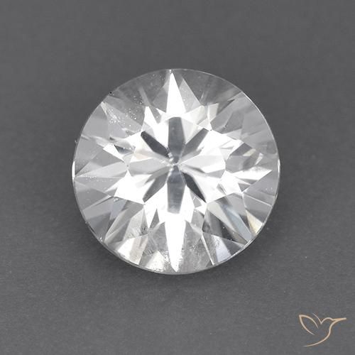 1.90ct Naturel Blanc Zircon, Tour, VVS-VS