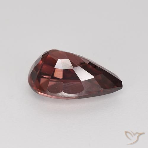Zircon Vin rouge naturelle En forme de poire, 2.98 ct, VVS-VS