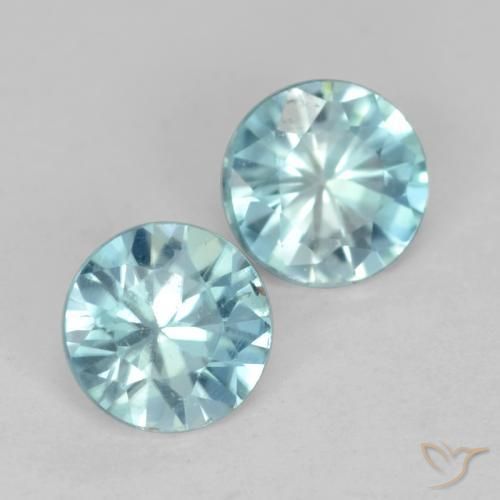 Shop natural 0.88ct Bleu verdâtre léger Zircon gems, Tour, from Cambodge at GemSelect. In stock, global shipping!