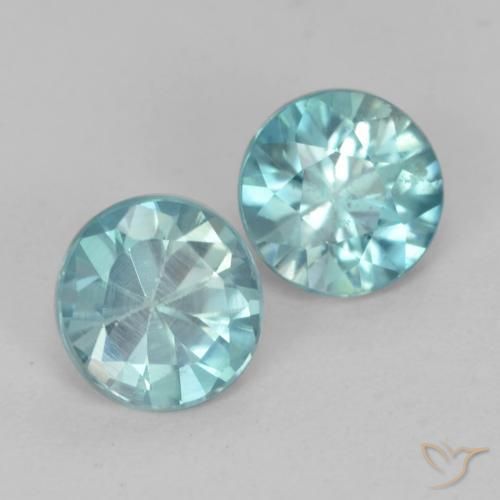 Shop natural 1.05ct Bleu aquatique léger Zircon gems, Tour, from Cambodge at GemSelect. In stock, global shipping!