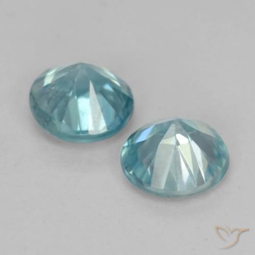 Shop natural 1.05ct Bleu aquatique léger Zircon gems, Tour, from Cambodge at GemSelect. In stock, global shipping!