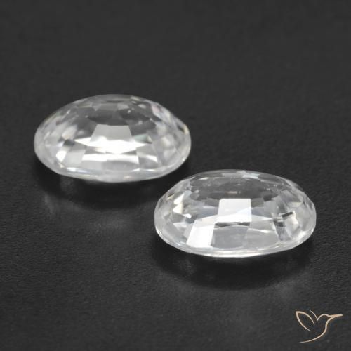Shop natural 2.80ct Blanc Zircon gems, ovale, from Cambodge at GemSelect. In stock, global shipping!