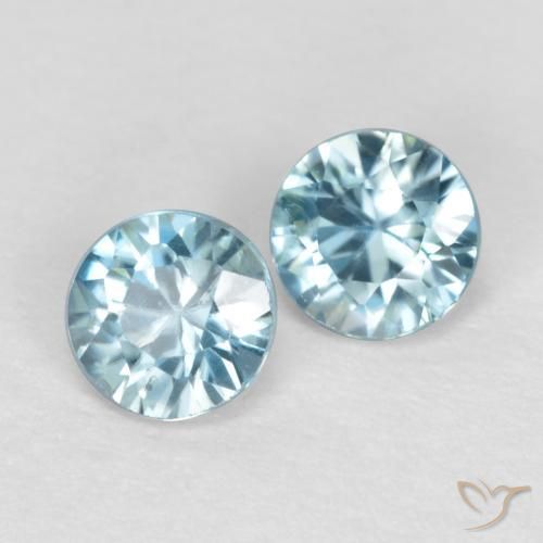 Shop natural 0.69ct Bleu bébé Zircon gems, Tour, from Cambodge at GemSelect. In stock, global shipping!