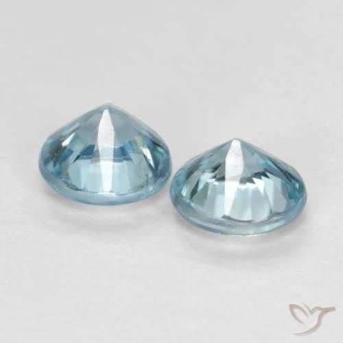 Shop natural 0.69ct Bleu bébé Zircon gems, Tour, from Cambodge at GemSelect. In stock, global shipping!