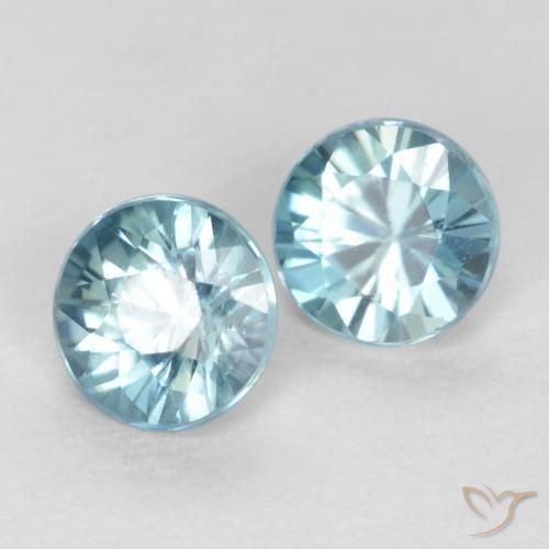 Shop natural 0.85ct Bleu verdâtre Zircon gems, Tour, from Cambodge at GemSelect. In stock, global shipping!