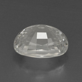 Zircon blanc naturelle coupe ovale, 9,71 ct, VVS