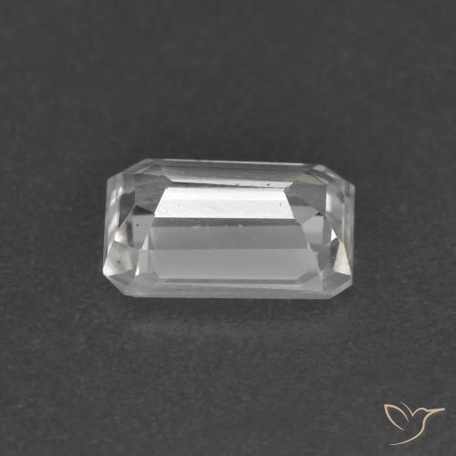 Zircon Blanc naturelle Octogone / coupe Émeraude, 1.41 ct, VS