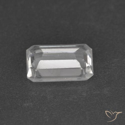 Zircon Blanc clair naturelle Octogone / coupe Émeraude, 1.22 ct, VS