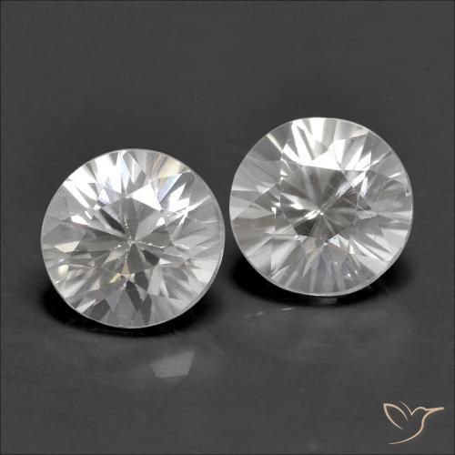 2.47ctw Naturel Blanc Zircon, Tour, VVS-VS