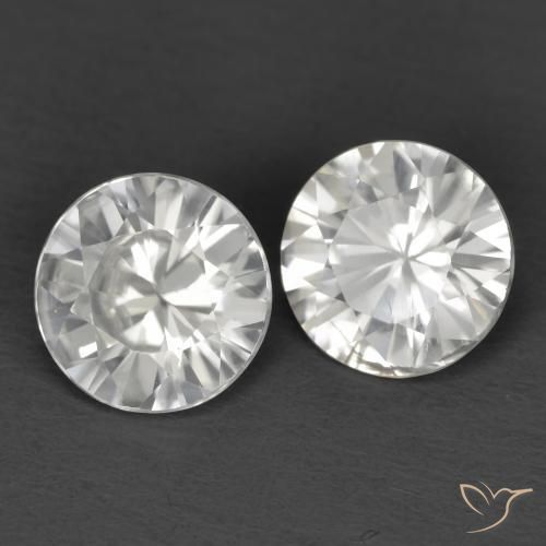 2.16ctw Naturel Blanc Zircon, Tour, VVS-VS