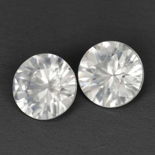 Achetez naturel 2,15ct blanc zircon gems, coupe roude, en provenance cambodge chez gemselect. en stock, livraison internationale!