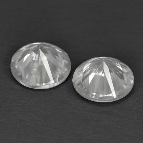 Achetez naturel 2,15ct blanc zircon gems, coupe roude, en provenance cambodge chez gemselect. en stock, livraison internationale!