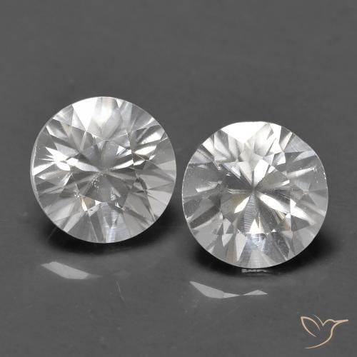 1.51ctw Naturel Blanc Zircon, Tour, VVS-VS
