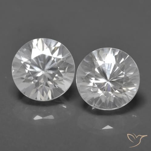 1.58ctw Naturel Blanc Zircon, Tour, VVS-VS