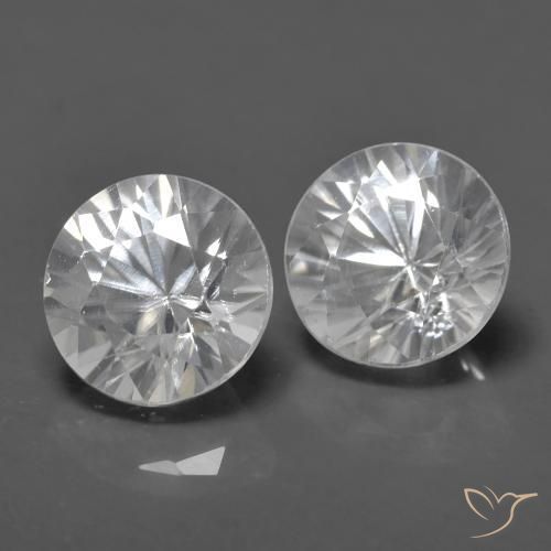 Shop natural 1.58ct Blanc Zircon gems, Tour, from Cambodge at GemSelect. In stock, global shipping!
