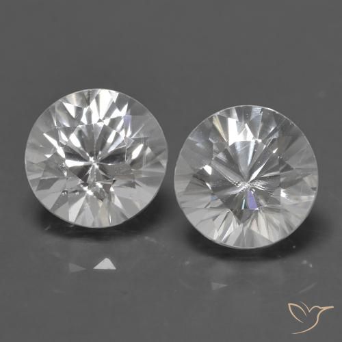 1.50ctw Naturel Blanc Zircon, Tour, VS