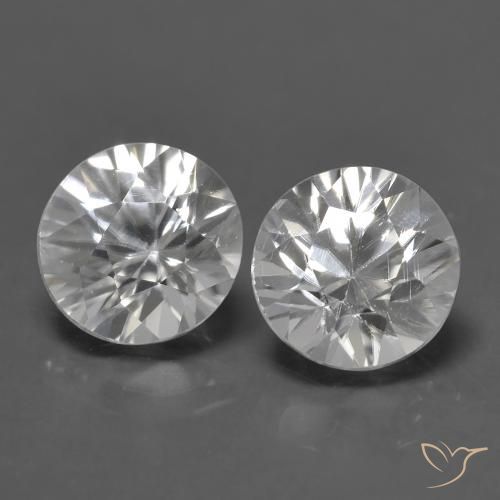 1.46ctw Naturel Blanc Zircon, Tour, VS