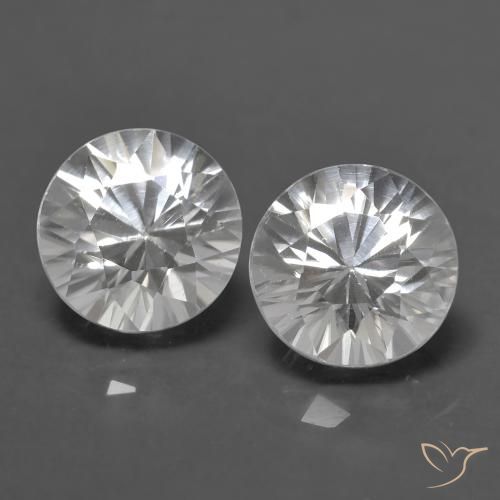 1.57ctw Naturel Blanc Zircon, Tour, VVS-VS