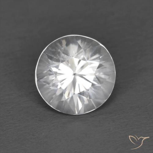 1.26ct Naturel Blanc Zircon, Tour, VVS-VS