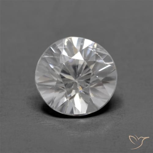 1.26ct Naturel Blanc Zircon, Tour, VS