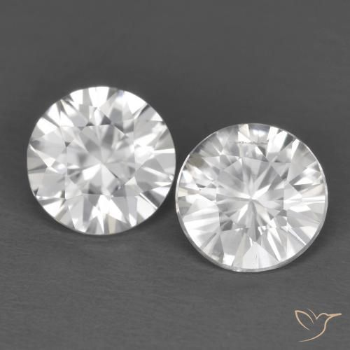 2.27ctw Naturel Blanc Zircon, Tour, VVS