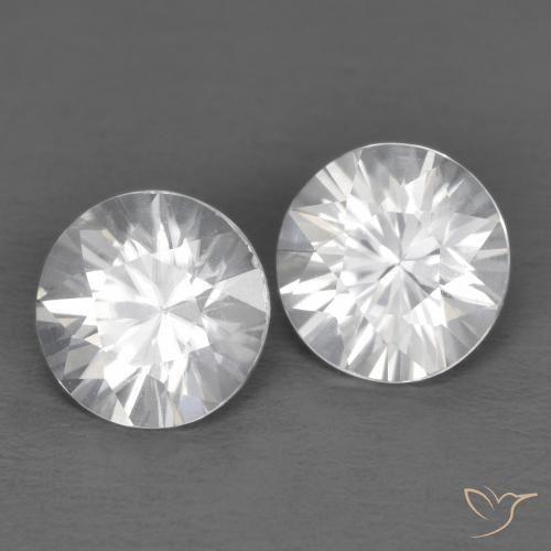 2.40ctw Naturel Blanc Zircon, Tour, VVS-VS