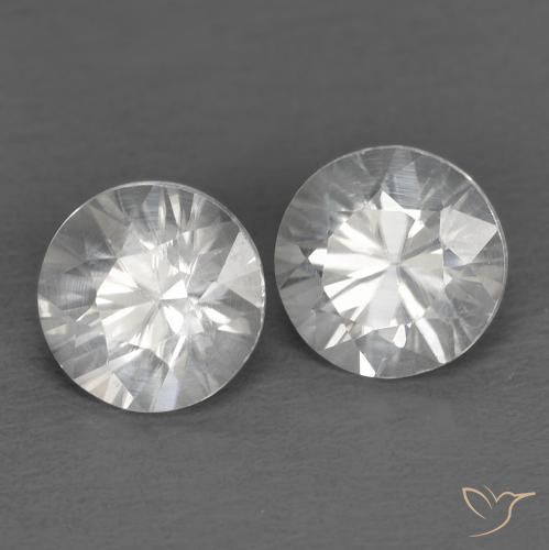 1.49ctw Naturel Blanc Zircon, Tour, VVS-VS
