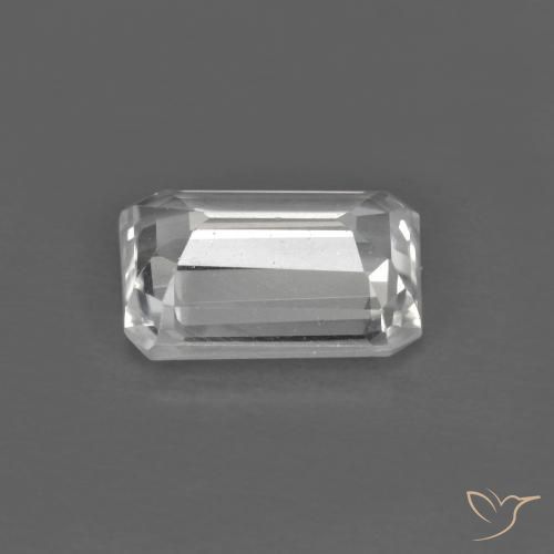 Zircon Blanc naturelle Octogone / coupe Émeraude, 1.34 ct, VVS-VS