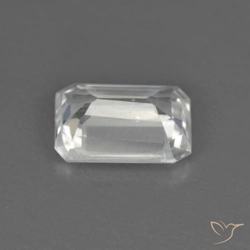 Zircon Blanc naturelle Octogone / coupe Émeraude, 1.43 ct, VVS-VS