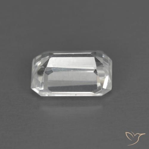 Zircon Blanc naturelle Octogone / coupe Émeraude, 1.58 ct, VVS