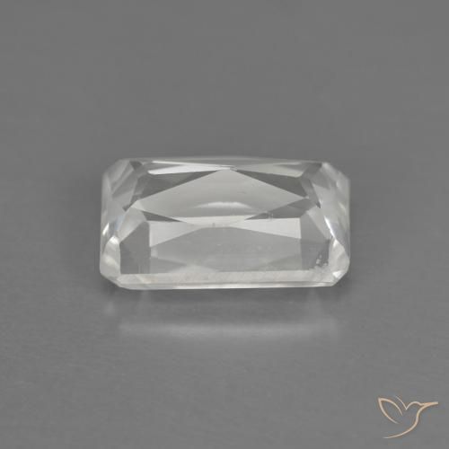 Zircon Blanc naturelle Octogone / coupe Émeraude, 1.32 ct, VVS