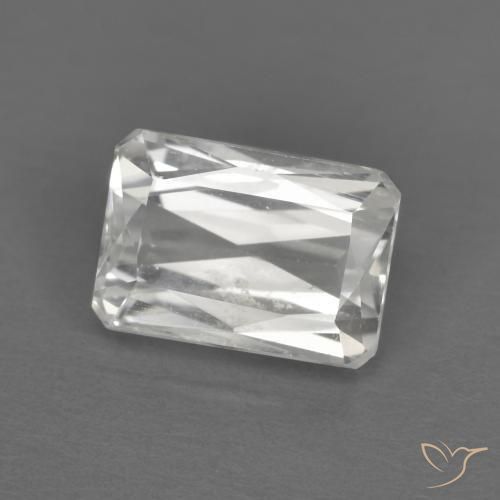 Zircon Blanc naturelle Octogone / coupe Émeraude, 1.75 ct, VVS-VS