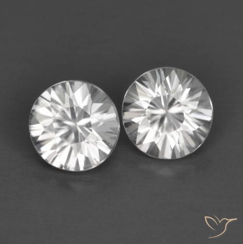 1.46ctw Naturel Blanc Zircon, Tour, VVS-VS