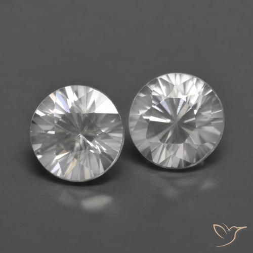 1.54ctw Naturel Blanc Zircon, Tour, VVS-VS