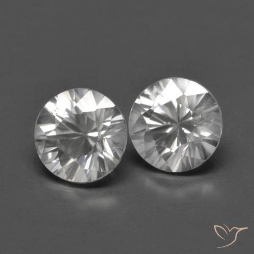 1.50ctw Naturel Blanc Zircon, Tour, VVS-VS