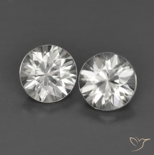 1.46ctw Naturel Blanc Zircon, Tour, VVS-VS