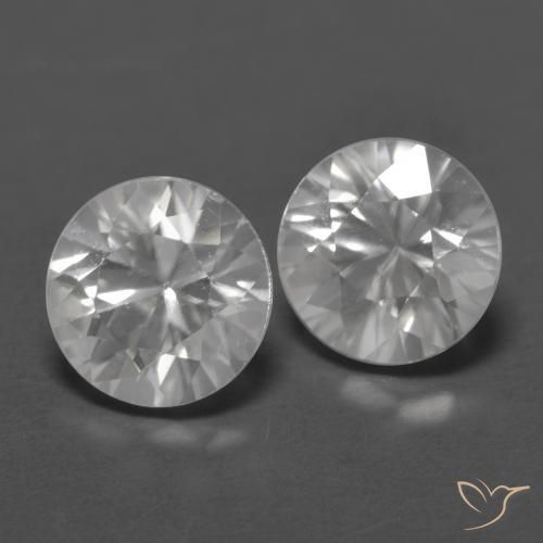 2.56ctw Naturel Blanc Zircon, Tour, VVS-VS