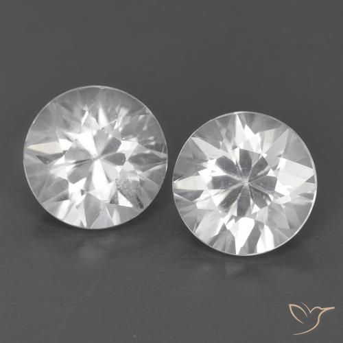 2.42ctw Naturel Blanc Zircon, Tour, VVS-VS