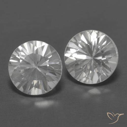 2.52ctw Naturel Blanc Zircon, Tour, VVS-VS