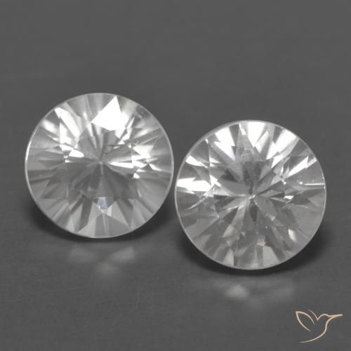 2.39ctw Naturel Blanc Zircon, Tour, VVS-VS