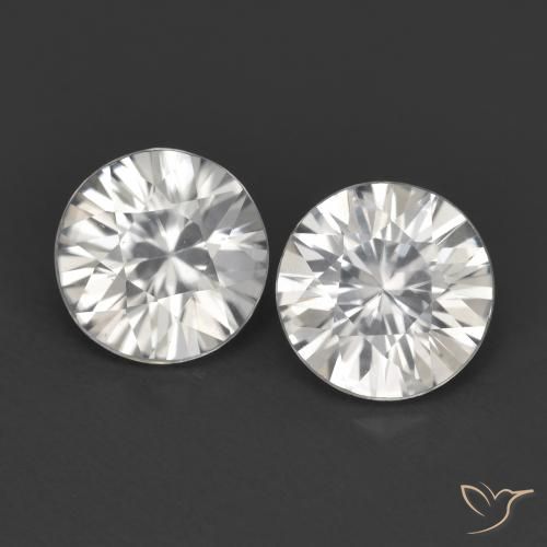2.38ctw Naturel Blanc Zircon, Tour, VVS