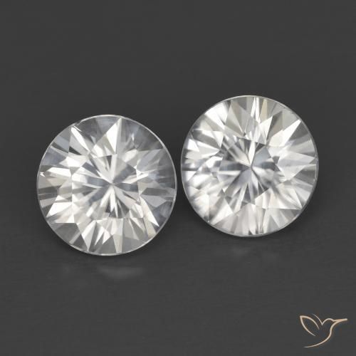 2.41ctw Naturel Blanc Zircon, Tour, VVS