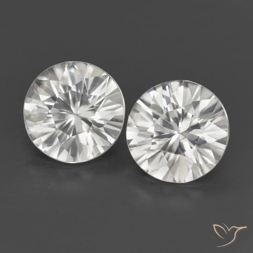 1.31ctw Naturel Blanc Zircon, Tour, VS