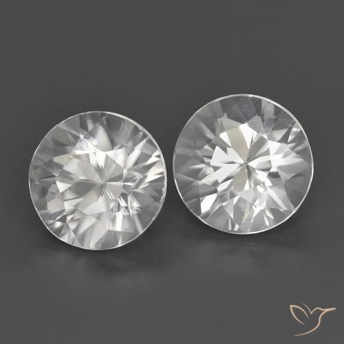 1.43ctw Naturel Blanc Zircon, Tour, VS