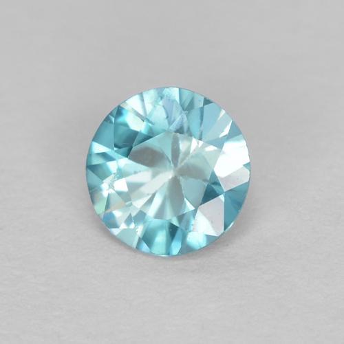 Zircon Bleu clair naturelle Coupe roude, 0.49 ct, VS