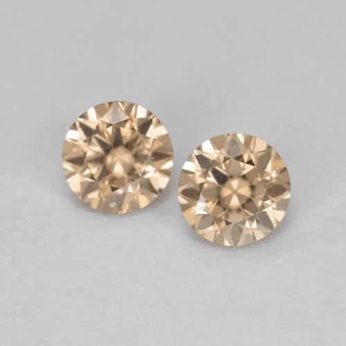 Achetez naturel 0,32ct orange zircon gems, coupe roude, en provenance cambodge chez gemselect. en stock, livraison internationale!