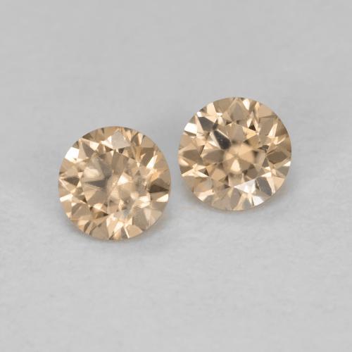 Achetez naturel 0,32ct orange zircon gems, coupe roude, en provenance cambodge chez gemselect. en stock, livraison internationale!