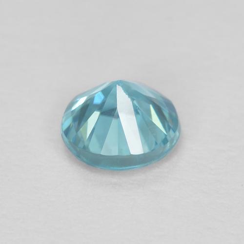 Zircon Bleu clair naturelle Coupe roude, 0.37 ct, VS