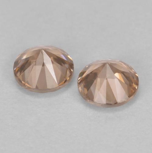 Achetez naturel 0,33ct orange zircon gems, coupe roude, en provenance cambodge chez gemselect. en stock, livraison internationale!